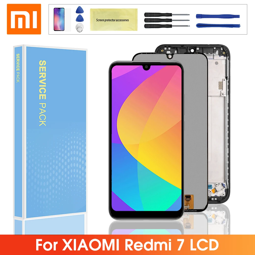 Original Display with Frame For Xiaomi Redmi 7 LCD Touch Screen Digitizer For Redmi7 Lcd Display 1
