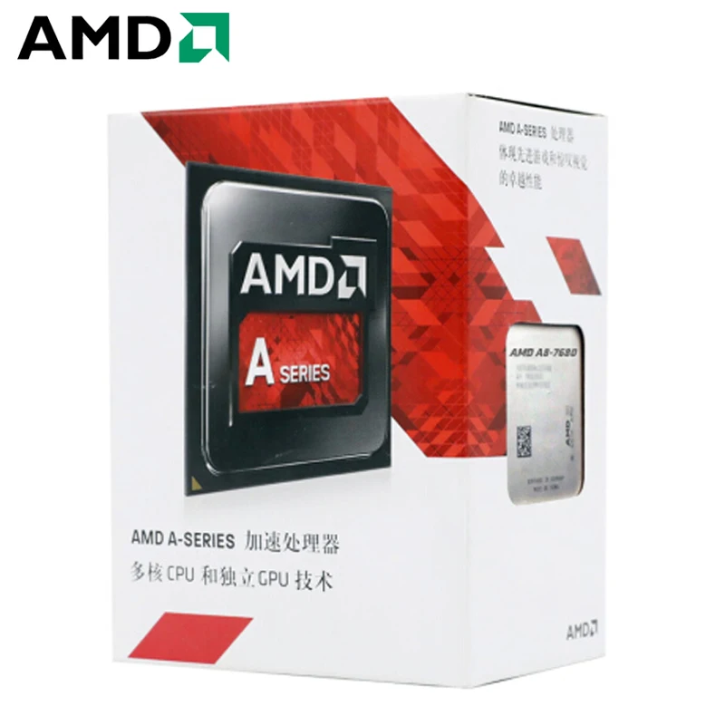 AMD APU A8-7680 A8 7680 3 5 ГГц R7 четырехъядерный настольный процессор L2 = 2 м 45 Вт DDR3 разъем FM2
