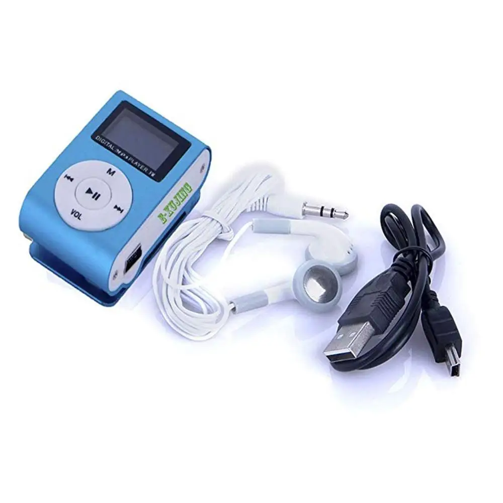 

Metal Clip Digital Mini MP3 Player With 1.8 Inch LCD Screen Support TF Card USB 2.0 With 3.5mm Headphone Jack