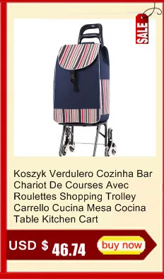 La Compra Pieghevole Carrito De Carro Storage Table Shopping Trolley Mesa Cocina Carrello Cucina Chariot Roulant Kitchen Cart