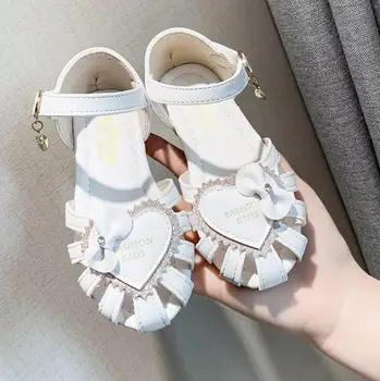 

New Summer Cute Sandals for Girls Bow Sandals Lovely Kids Fashion Sandal Princess Shoes Size 21-36