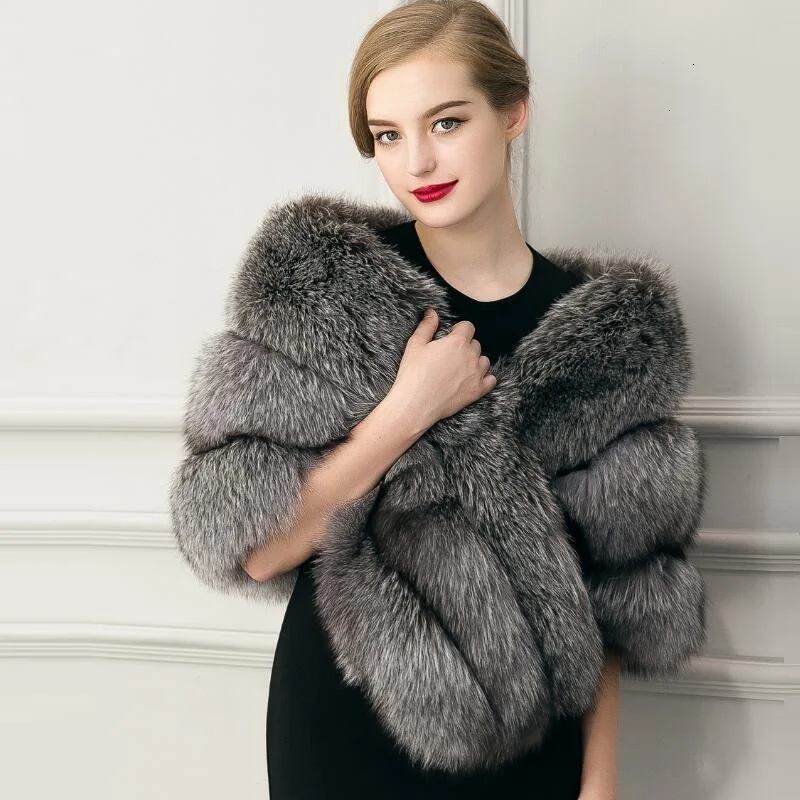 Promotion price!Fake Fur coat Female vest Women's Rabbit outerwear Coat Fox Collar Outerwear Lady Winter Sleeveless Vest |