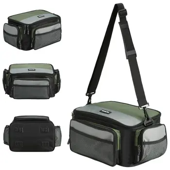 

Lixada Multifunctional Fishing Tackle Bag Outdoor Fishing Reel Gear Storage Carrier Case Shoulder Bag Fishing Tackles