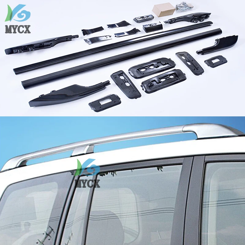 OE roof rack bar luggage rail For Toyota Land Cruiser 200 V8 LC LC200 FJ200 2008-2018 silver or black quality supplier | Автомобили и
