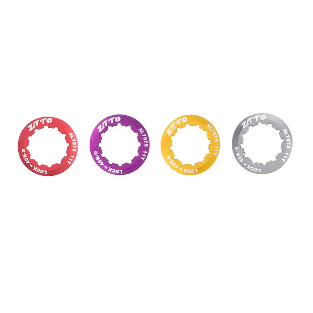 Universal Ultra Lightweight Aluminum Alloy MTB Mountain Road Bike Cassette Cover Lock Ring Speed Freewheel Cap 11T 5 Colors
