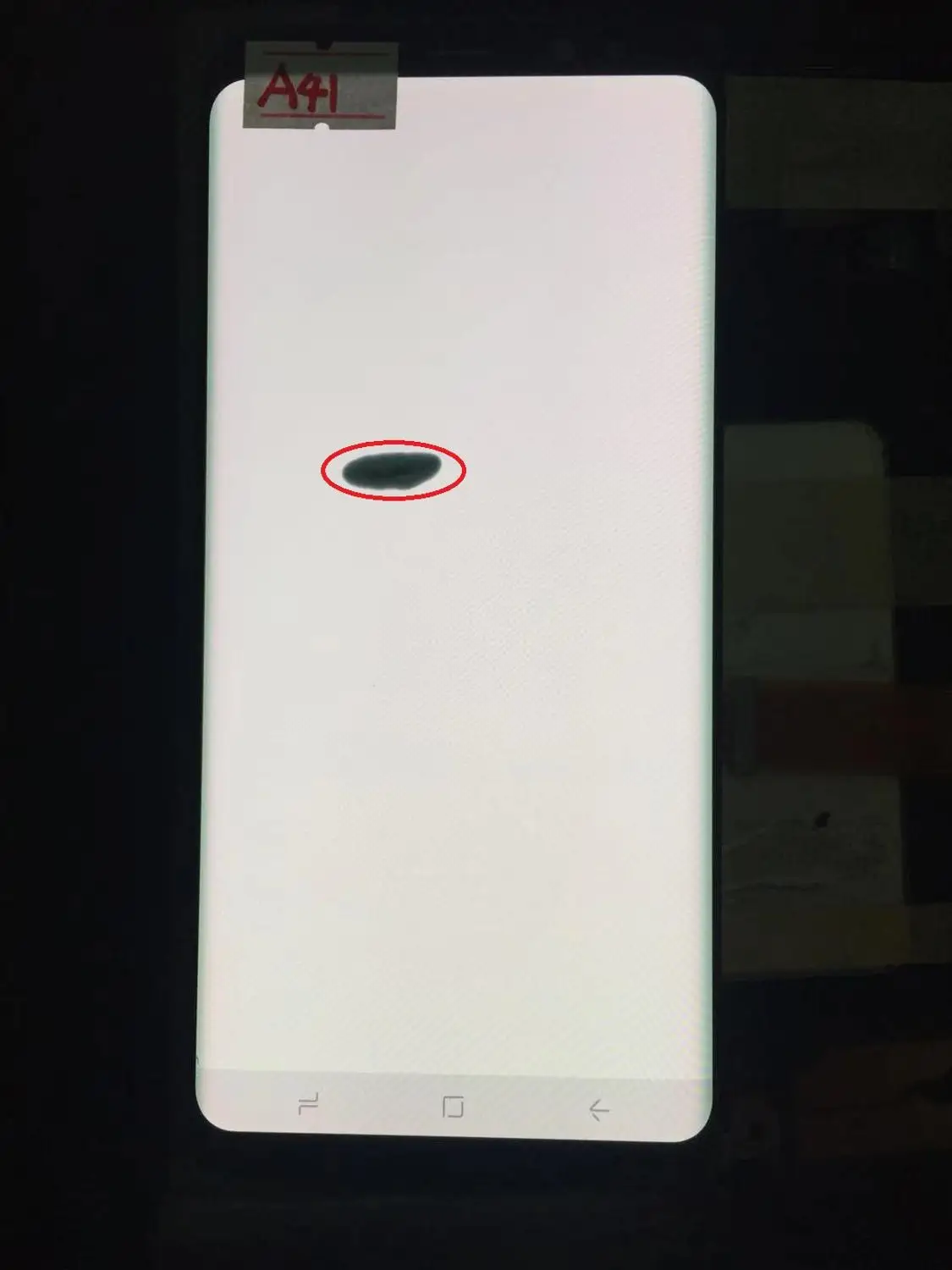 NO.A41 Black Frame Original AMOLED with frame for Samsung Galaxy S8+ PLUS G955A G955U G955F G955V LCD display touch screen assembly with dots - Цвет: NO.A41 Black Frame
