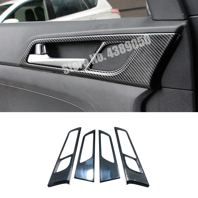 Для Hyundai Tucson 2015 2016 2017 2018 2019 2020 ABS углеродное волокно Автомобильная внутренняя