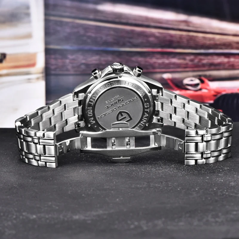PAGANI DESIGN männer Uhren Sport Quarz Armbanduhr für männer Moonwatch  Chronograph Automatische datum edelstahl Sapphire spiegel - AliExpress