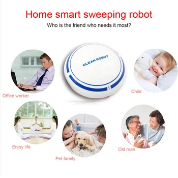 

Low Noise USB Charging Sweeping Robot Automatic Cleaning Machine Lazy Smart Vacuum Cleaner Intelligent Sweeping Robot For Home