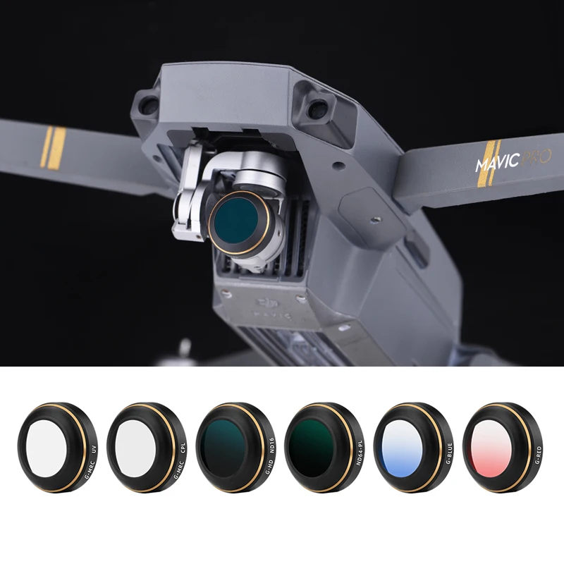 Фильтр для камеры DJI Mavic Pro/Platinum UV CPL ND 8 16 32 64 PL Set фильтр объектива нейтральной