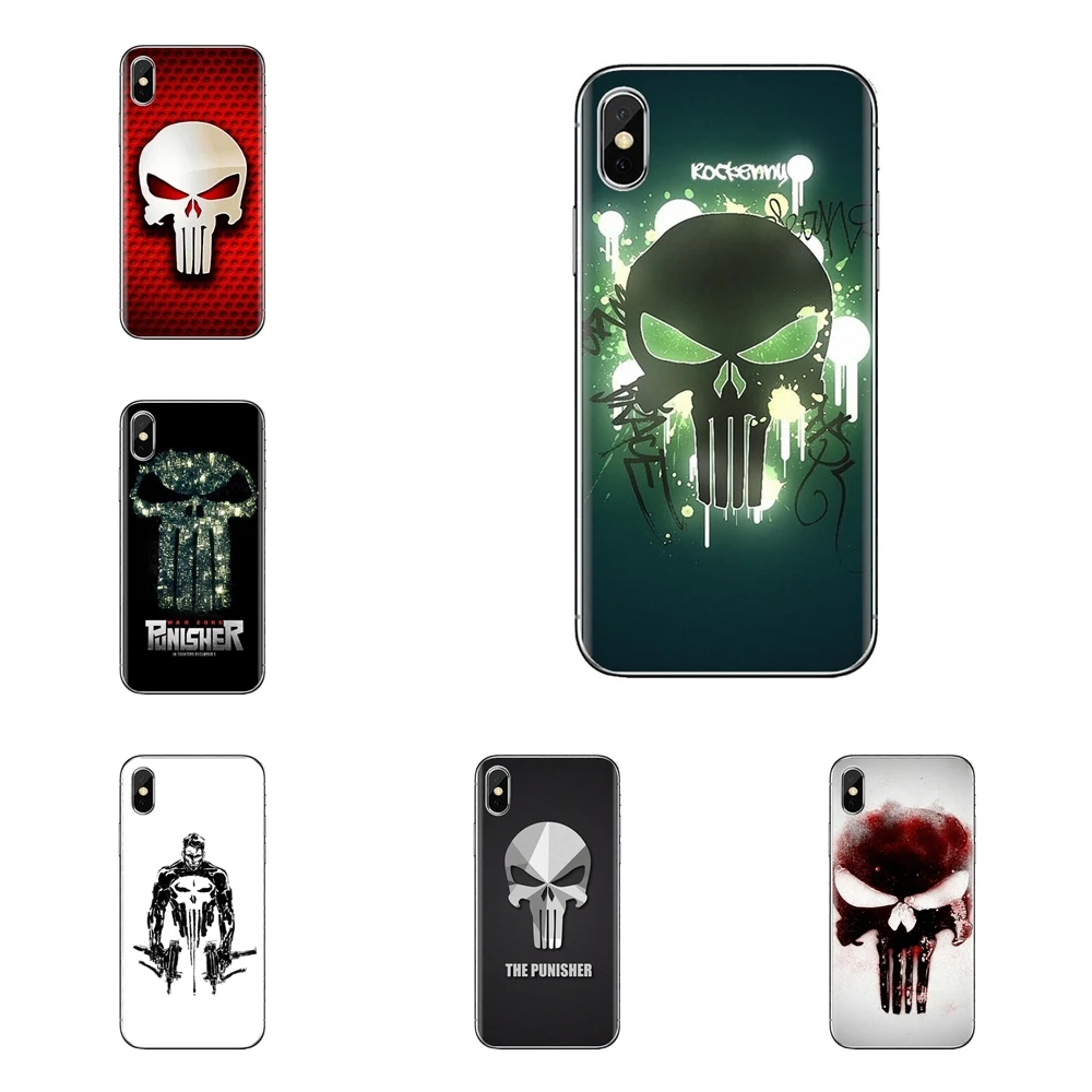 Для iPod Touch Apple iPhone 4 4s 5 5S SE 5C 6 6S 7 8 X XR XS Plus MAX прозрачный мягкий чехол Чехлы Каратель |