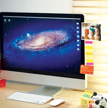 

Memo Board Storage Rack Sticky Left/Right Mobile Phone Screen Monitor Transparent Environmentally Friendly Memorandum Charging