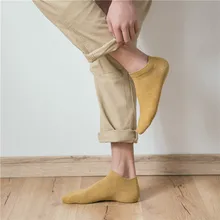 Летние японские простые однотонные женские носки-лодочки