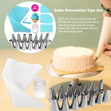 20 шт./компл. силиконовые кондитерского мешка насадка скрап-букинга Кухня DIY многоразовый кондитерский сумки инструменты для украшения торта Кухня для выпечки