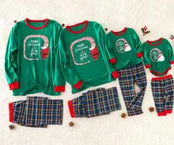 Одинаковые рождественские пижамы для всей семьи; Семейные пижамы для мамы, дочки, папы и сына; одежда для сна для взрослых и детей