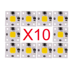 10PCS LED COB chip light 10W220V smart IC without driver LED bulb 3W 5W 7W 9W for floodlight spotlight Diy lighting Lampara