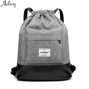 

Aelicy Unisex Backpack Casual Tie Rope Sports Backpack Bag Travel Beach Bag Multifunctional Backpack Drawstring Bag 2020
