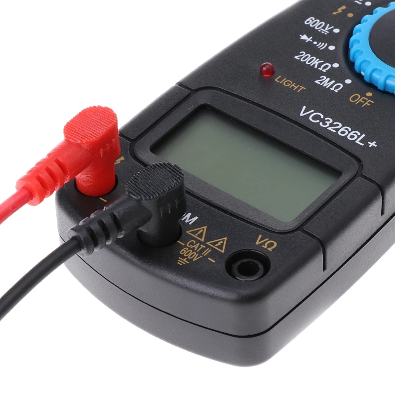 VC3266L+ Цифровой мультиметр зажим AC/DC Напряжение Amp Ом электронный измеритель, тестер