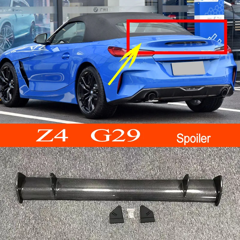 

G29 Real Carbon Fiber / FRP GT-style Car-styling Sporty Rear Trunk Wing Spoiler for BMW Z Series G29 Z4 2019-2022