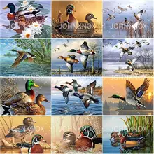 

5D Diy Pond Mandarin Duck Diamond Painting Love Egret Embroidery Full Round&Square Diamond Mosaic Cross Stitch Home Decoration