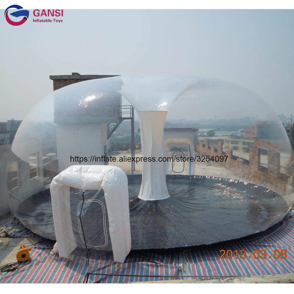 Party Event New Design Inflatable Lawn Dome Tent 10m diameter Inflatable Crystal Bubble Tent For Mountain Resort custom hologram sticker genuine guaranteed original multiple colors global design logo 3d laser holographic lable diameter 20mm