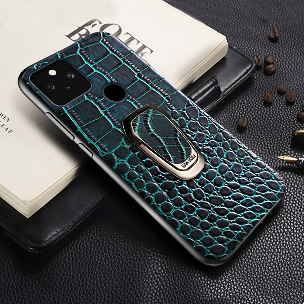 

Genuine Cow Leather Phone Case for Google Pixel 8 7 6 Pro 7A 6 6A 5 Pixel 4 4A 5A 5G Luxury Magnetic Kickstand Back cover bumper