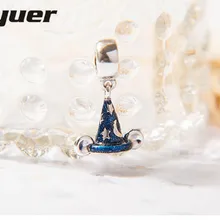 Стерлинговое Серебро-ювелирные изделия, Волшебная Шляпа Волшебника, амулеты из стерлингового серебра 925 пробы, ювелирное изделие, подходит для браслета из бисера, сделай сам, рождественский подарок, сделай сам, Шарм