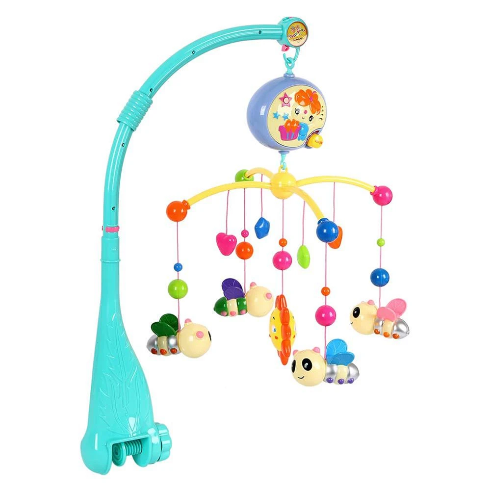 Berceau Musical Pour Bebe Pendentif En Forme D Abeille Animal Mobile Jouet De Berceuse Support Rotatif A 360 Degres Anneau Cloche De Lit Aliexpress