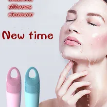 Питание очищающие устройства для лица Сухая батарея Очищающая щетка для лица