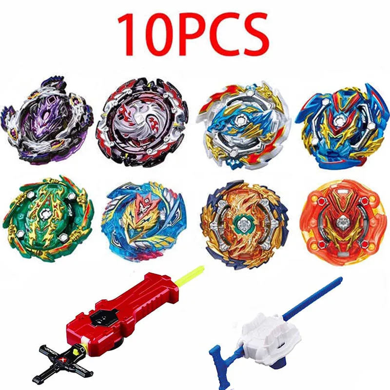 SZTL-10PCS-15 Топы Бейблэйд Бёрст набор волчки игрушек бейблейд Арена блейд блейд игрушки металлический гироскоп с пусковым устройством спиннинг Топ блэйд блэйд игрушка игрушки - Цвет: SZTL-10PCS-15