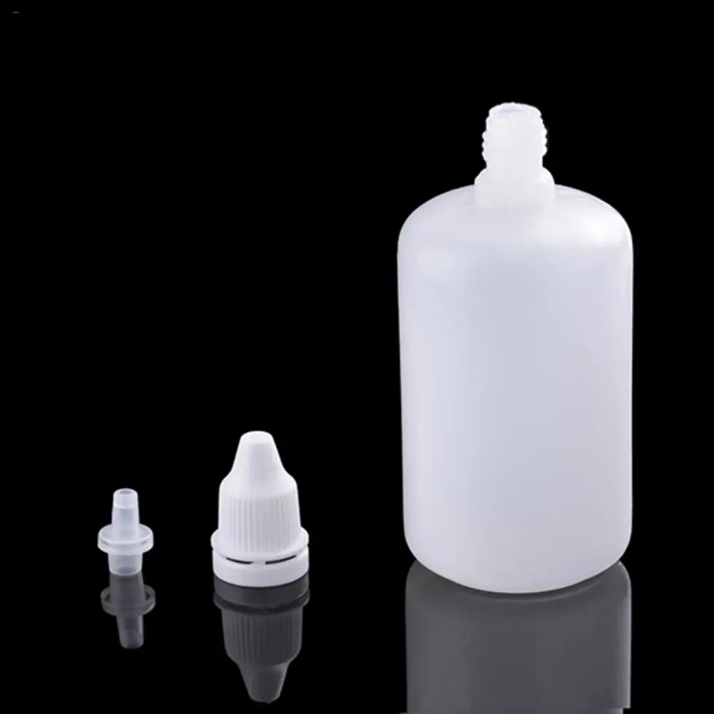 100ml 1 шт. 5 мл/10 мл/30 мл Пластиковые Бутылки пустые флаконы-капельницы жидкость для глаз сжимаемая пластиковая бутылка-капельница образец мини пустые бутылки - Цвет: 100ml