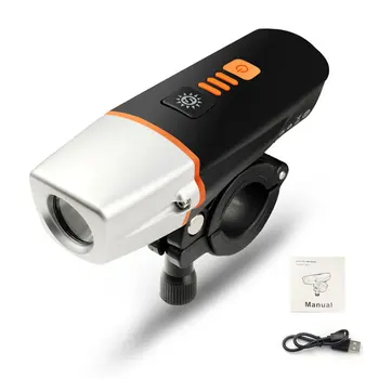 

Bicycle Lamp Front Headlight Bicycle Accessories Bike Light High Brightness USB Rechargeable Bicycle Headlight 6 Lighting Modes
