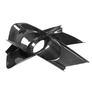 

1 Pair Carbon Fiber Front Fog Light Cover Trim Fit for Ford Mustang All Model 2014-2018 Fog Light Frame Car Styling