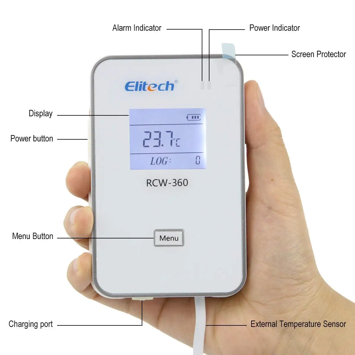Elitech IOT регистратор данных температуры и влажности Wifi регистратор данных, беспроводной дистанционный термометр регистратор для холодильника