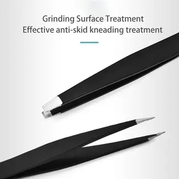 

3 Type Stainless Steel Eyebrow Tweezers Slant Tip/Point Mens Womens For Eyebrow Tip/Flat Tweezers Eyebrow Shaper Tip Ingrow G5D2