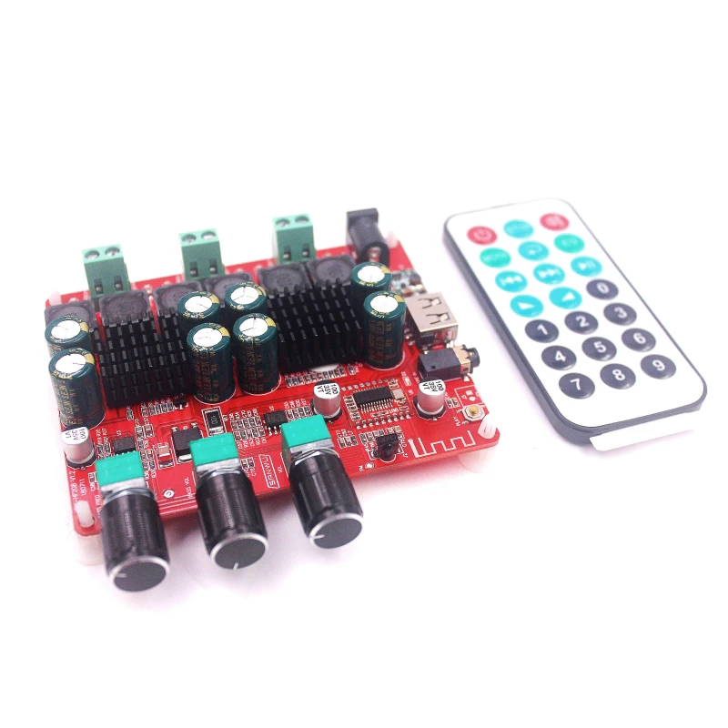 Tpa3116D2 4 2 Bluetooth 1 канальный стерео цифровой аудио усилители доска 50Wx2 + 100 Вт fm радио