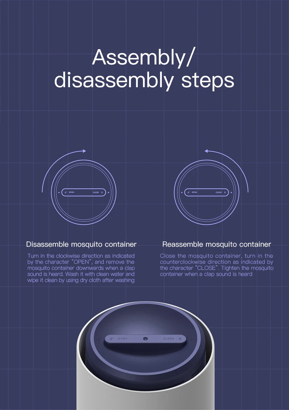 Baseus USB Москитная лампа для помещений, женская, младенческая, вставная, от комаров, УФ, для спальни, автоматическая, Москитная лампа