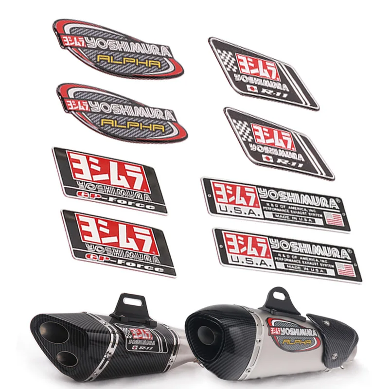 Новинка алюминиевый мотоцикл YOSHIMURA AT2 R11 R77 HF Alpha выхлопная труба термостойкие 3D