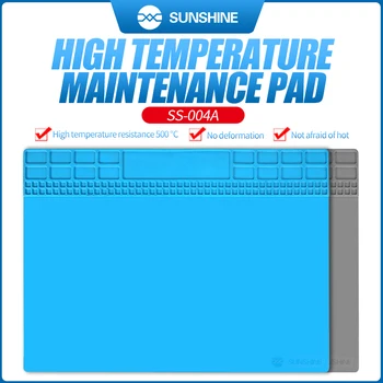 

SUNSHINE Repair Pad Insulation Heat-Resistant Soldering Station Silicon Soldering Mat Work Pad Desk Platform for BGA Soldering