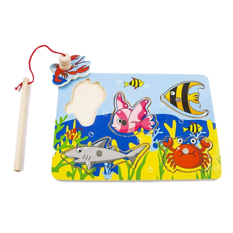 

Montessori 3 d Wooden shadow puzzle baby clapper educational toy Wooden brain intelligence learning music toy gift J0697