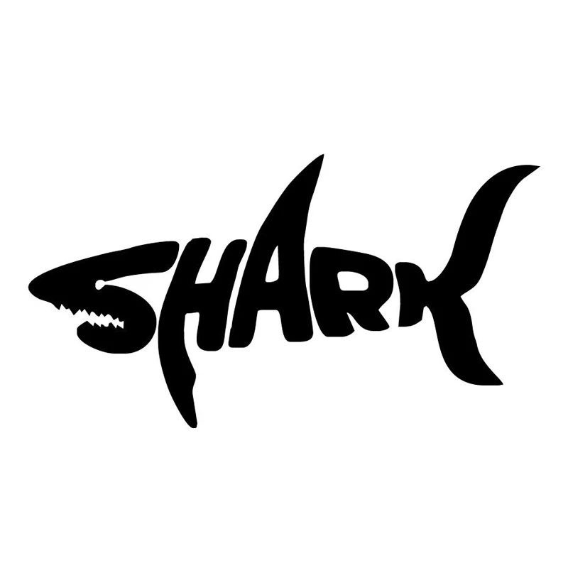 

Shark Animal Car Sticker Funny Window Bumper Motorcycle Laptop Trunk Decal Reflective Decoration Car Accessories KK14*7cm