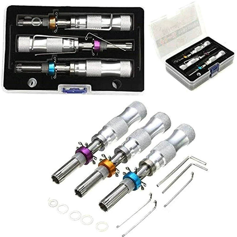 

1Set Adjustable-Tubular Safe Box Tools 3Pcs in 1Longer 7Pins 7.00MM 7.5MM 7.8MM Lock