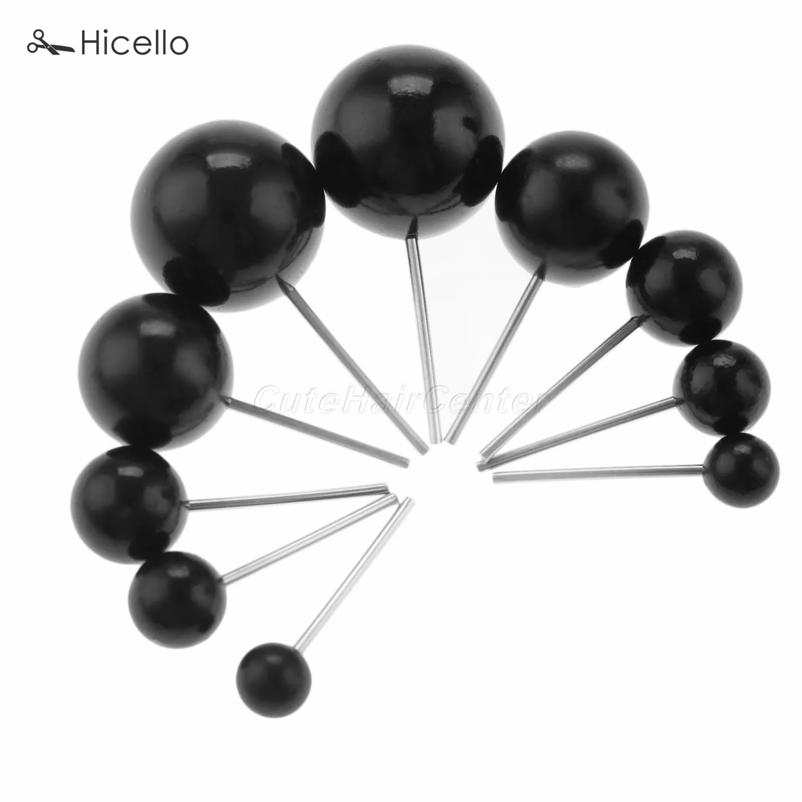 100PCS/box animal black eyes 4/5/6/8/10 MM for Needle Felting DIY dolls Sewing Accessories Plastic + Steel with box Hicello