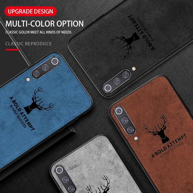 

3D fabric phone case for Xiaomi Mi 9 SE soft tpu edge shell on the for Xiaomi Mi9 se mi9se 9se 5.97 sweat-proof cases back cover