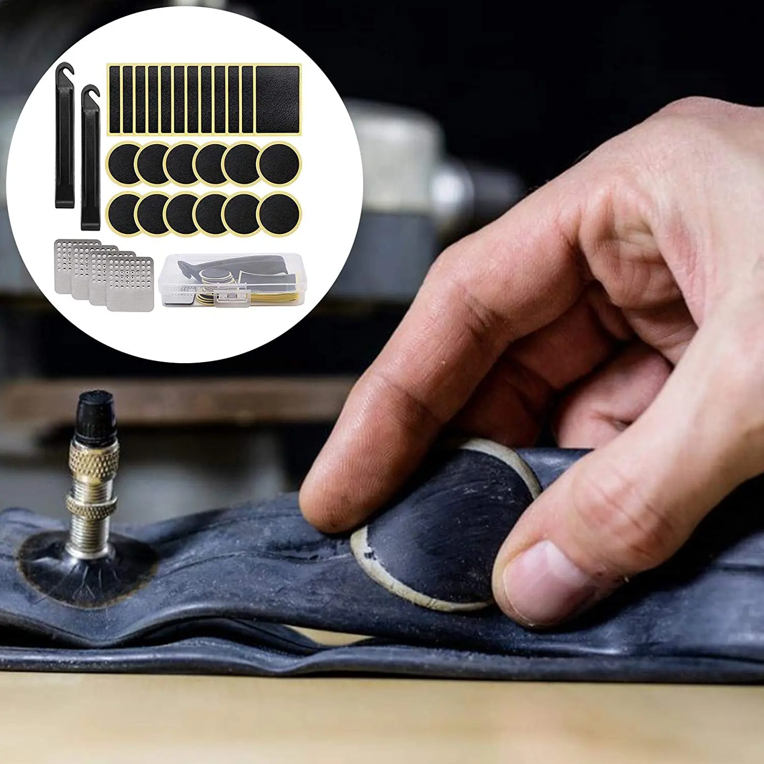 Kit Di Riparazione Pneumatici Per Ciclismo Strumento Camera D'Aria Patch Di Riempimento Pneumatici Colla Sigillante Patch Freddo Gratuito Fix Tirefit 