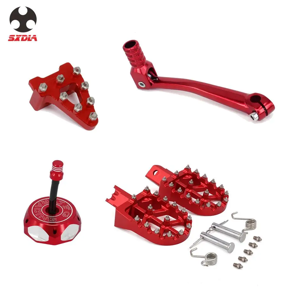 Foot Peg Rests Footpeg Brake Pedal Step Tip Shifter Shift Lever Gas Fuel Tank Cap Cover For HONDA CRF50 XR50 KAYO SDG SSR Xmotor