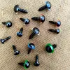 100pcs Plastic Safety Eyes For Toys Glitter Mix Color Craft Doll Eyes Amigurumi  For Teddy Bear 12mm Animal Puppet Doll DIY 6