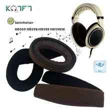KQTFT Replacement EarPads Headband for Sennheiser HD569 HD599 HD598 HD598SE Universal Bumper Earmuff Cover Cushion