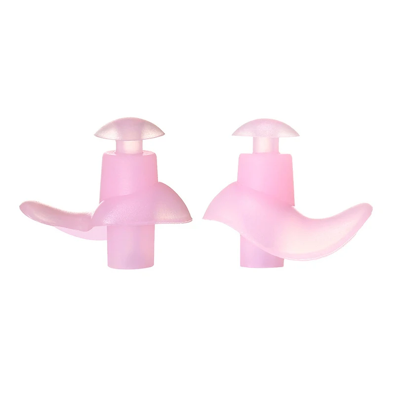 Беруши для ушей, звукоизоляция, защита ушей, экологический силикон, водонепроницаемый, анти-шум, шумоподавление - Цвет: pink