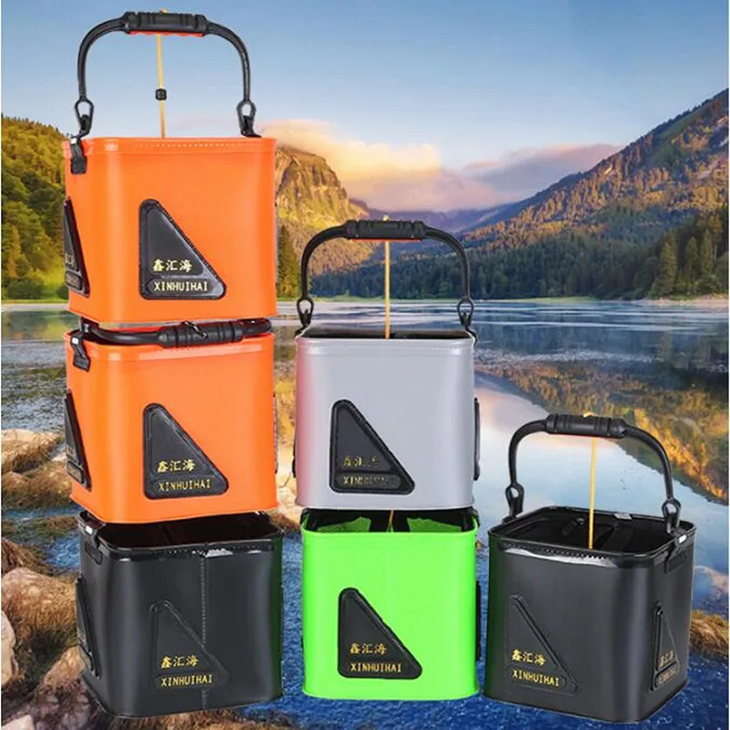 Qtopun Portable Wash Basin With Carrying Pouch Collapsible Water Container for Camping Hiking Fishing Foldable Travel Bucket
